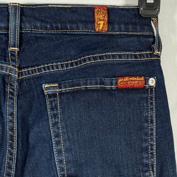 7 For All Mankind The Skinny Jeans Womens 27 Dark Wash Indigo Low Rise Denim - Picture 7 of 10